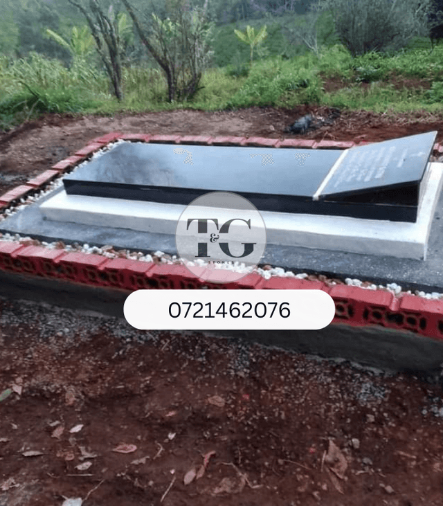 Black Granite Terrazzo Base with Red & Gray Bricks